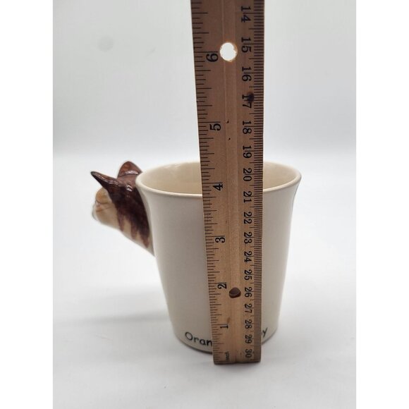 Orange Tabby Cat Coffee Tea Mug Thailand Toothbrush Holder, Pencil Cup Novelty - Picture 9 of 9